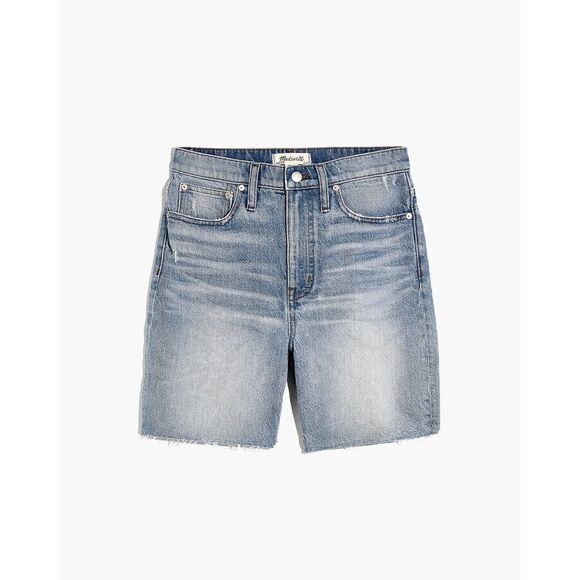 MADEWELL NWT High-Rise Mid-Length Denim Shorts size 23 - Picture 4 of 14